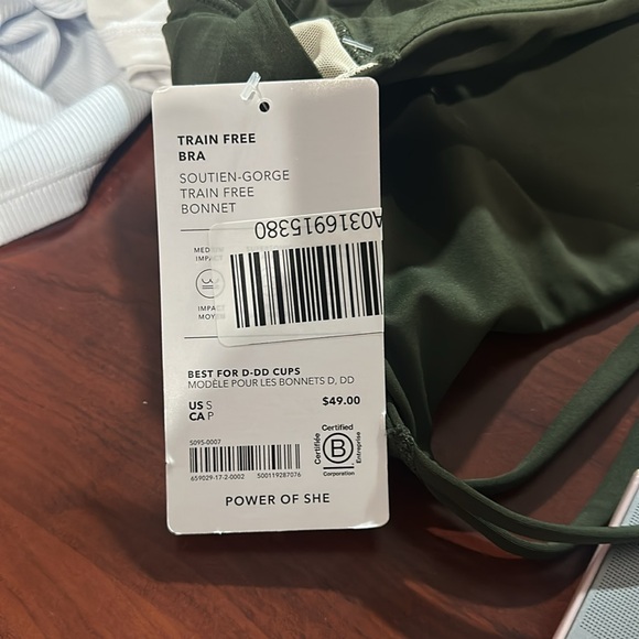 NWT Athleta Train Free Sports Bra D-DD | Aspen Olive - Picture 10 of 12